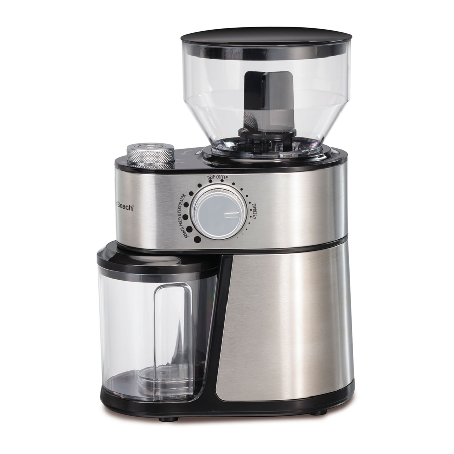 Hamilton Beach 80382 Coffee Grinder Manual ManualsLib