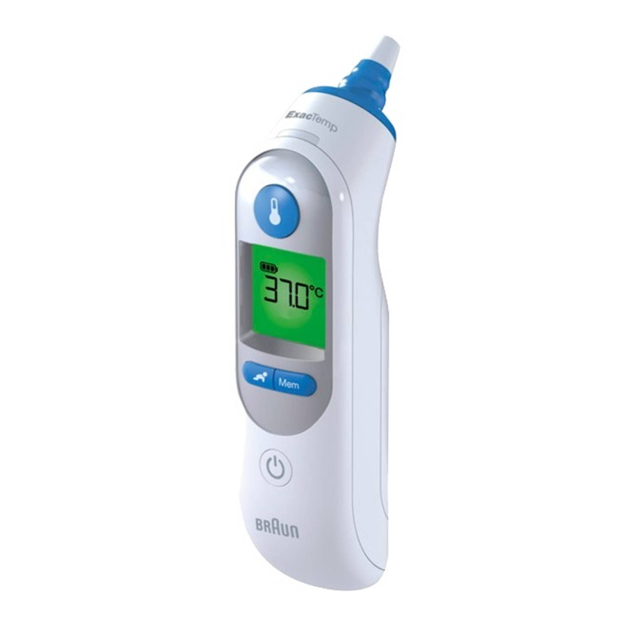 Braun ThermoScan IRT 6520 Infrared Ear Thermometer Manual
