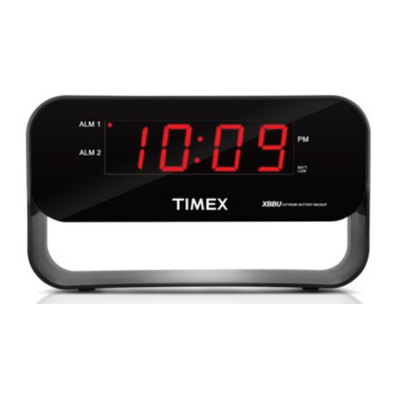 Timex T128 Dual Alarm Clock with USB Charging Manual ManualsLib