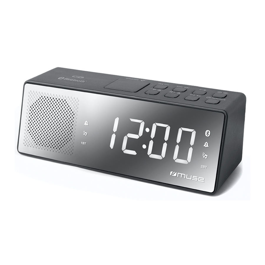 Muse M173 CMT Clock Radio Pll With Bluetooth Manual ManualsLib