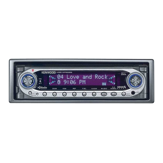 Kenwood KDC-X679 Instruction Manual