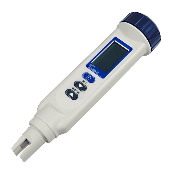 Sper scientific Large Display Salinity Pen - 850036 Manuals