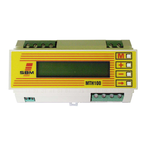 SBM MTH 100 DI Technical Instructions