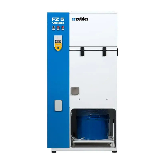 Zubler FZ VARIO Operating Instructions Manual