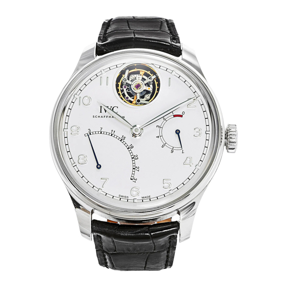 IWC Schaffhausen PORTUGIESER MYSTERE RETROGRADE 5046 Operating Instructions Manual