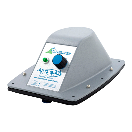 AtmosAir Matterhorn 880 Installation, Operation And Maintenance Manual