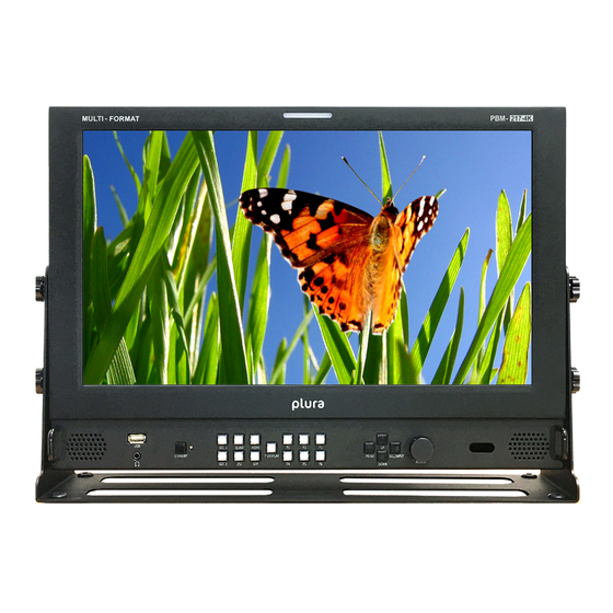 Plura PBM-4K Series Operating Instructions Manual