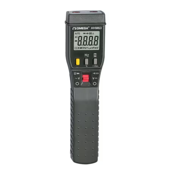 Omega HHM60 Series Manual