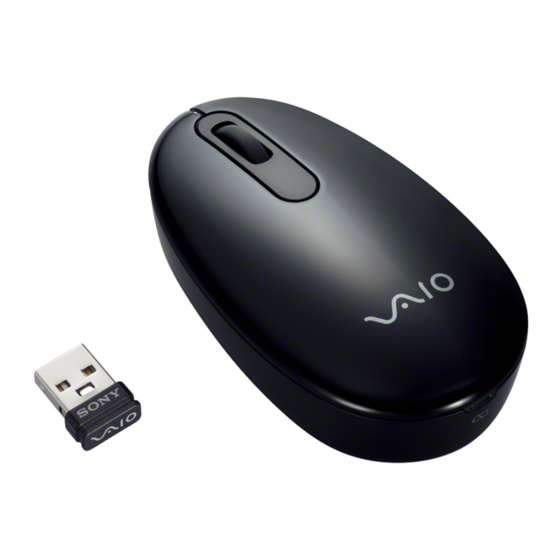 Sony Vaio Vgp Wms10 Wireless Laser Mouse Manual Manualslib