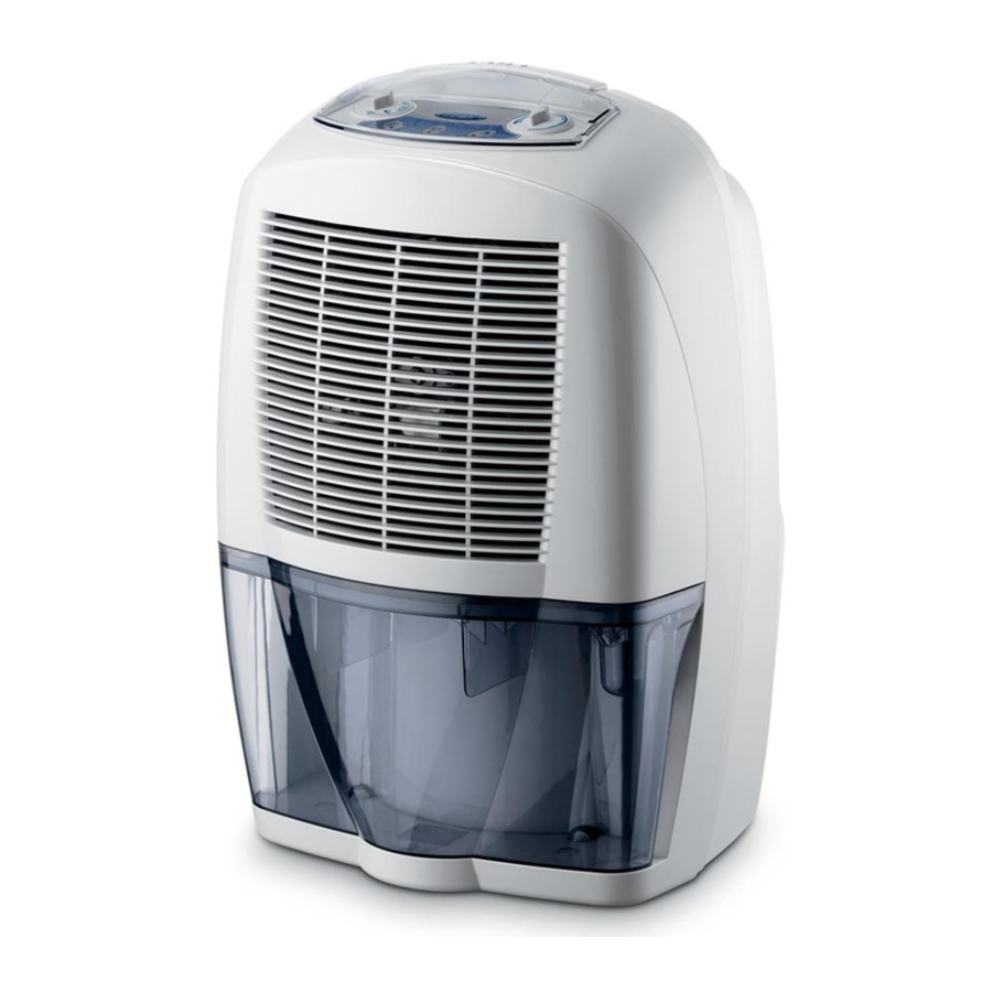 DeLonghi DEC12, DEC16 Dehumidifier Manual ManualsLib