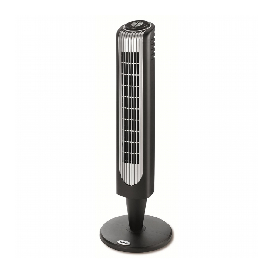 Holmes HT38R, HT38RB2, HTF3610AR Remote Control Tower Fan Manual