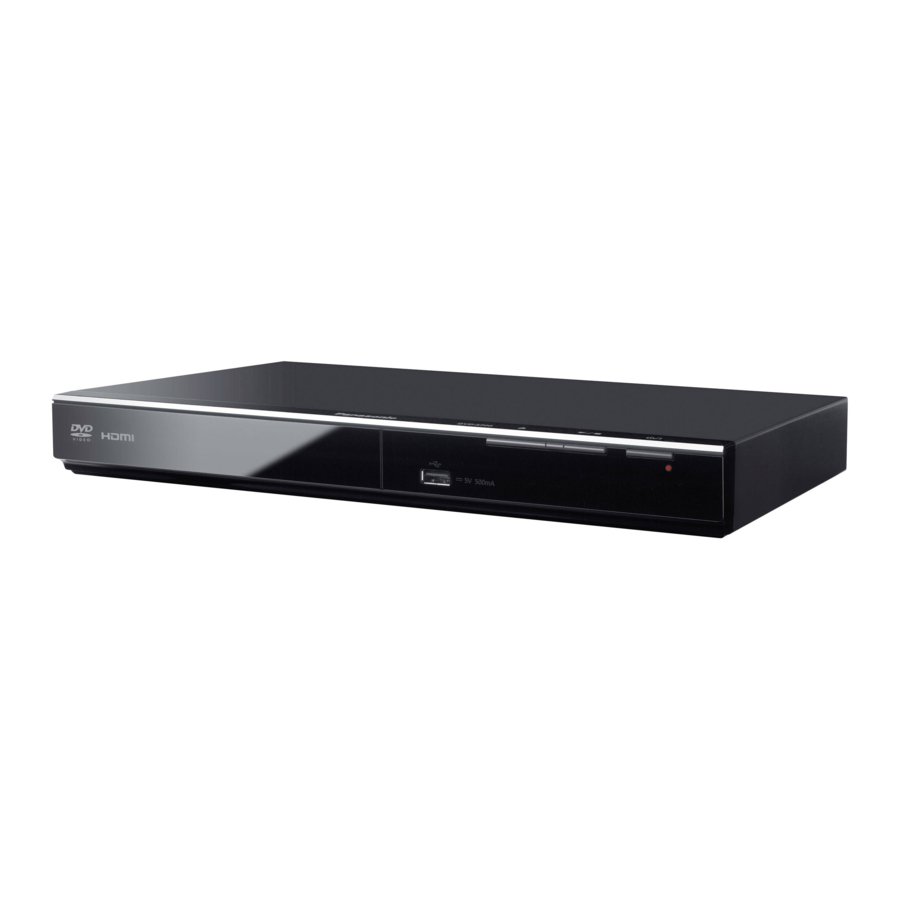 Panasonic DVD-S700 DVD/CD Player Manual | ManualsLib