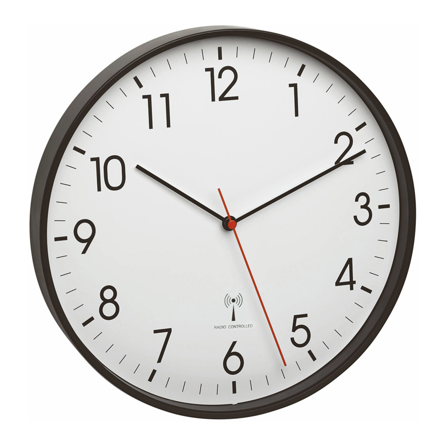 TFA 60.3537 RadioControlled Wall Clock Manual ManualsLib