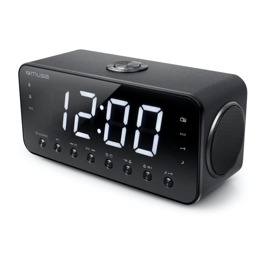 Muse M192 CR Clock Radio PLL With Jumbo Display Manual ManualsLib