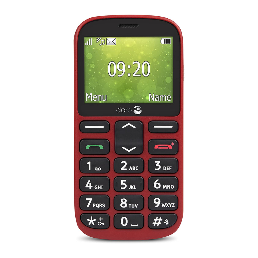 Doro 1360 - Mobile Phone Quick Start Guide | ManualsLib