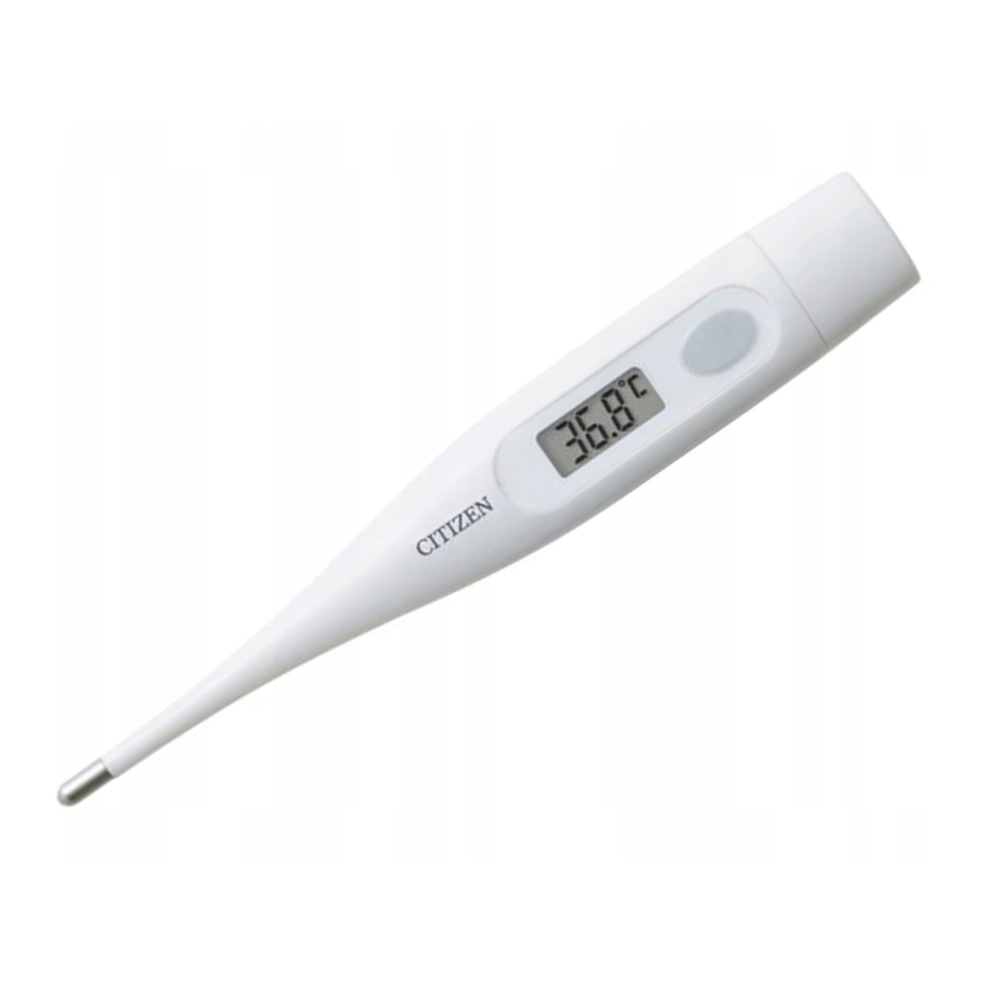 Citizen CTA301, CTA302, CTA303 Digital Thermometer Manual ManualsLib