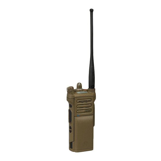 Motorola ASTRO SRX 2200 Series Quick Reference Card