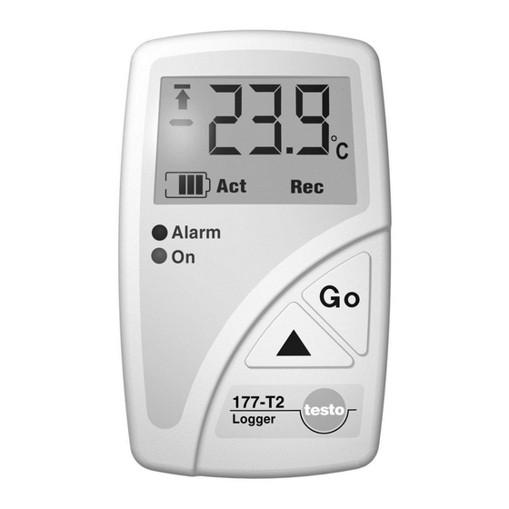TESTO 177 Instruction Manual