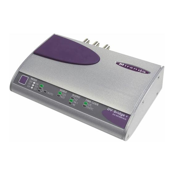 Miranda DV-Bridge+ Manual To Installation And Operation