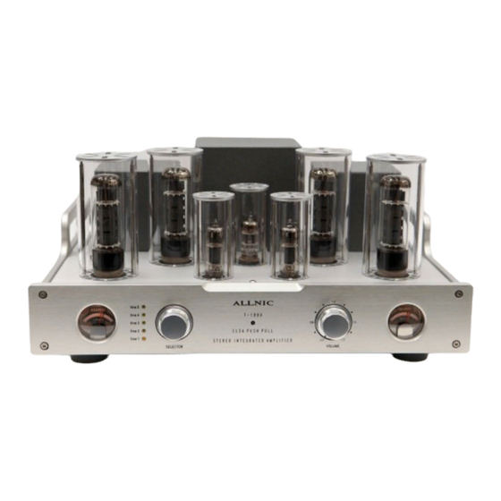 ALLNIC AUDIO T-1800 Owner's Manual