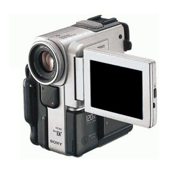 Sony Handycam DCR-PC5 Operating Instructions Manual