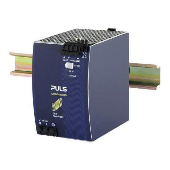 Puls DIMENSION QS20 Series Instruction Manual