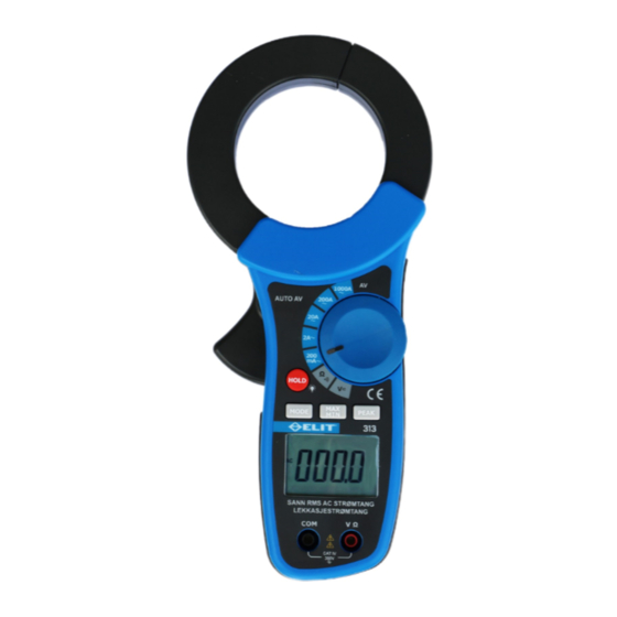 ELIT 313 Measuring Instruments Manuals
