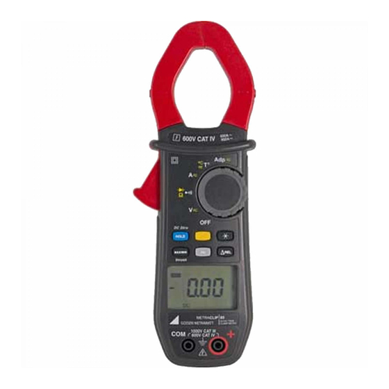 Gossen MetraWatt METRACLIP 85 Start Manual