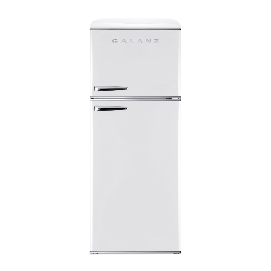 Galanz GLR12TWEEFR 12.0 Cu Ft Retro Top Mount Refrigerator Manual
