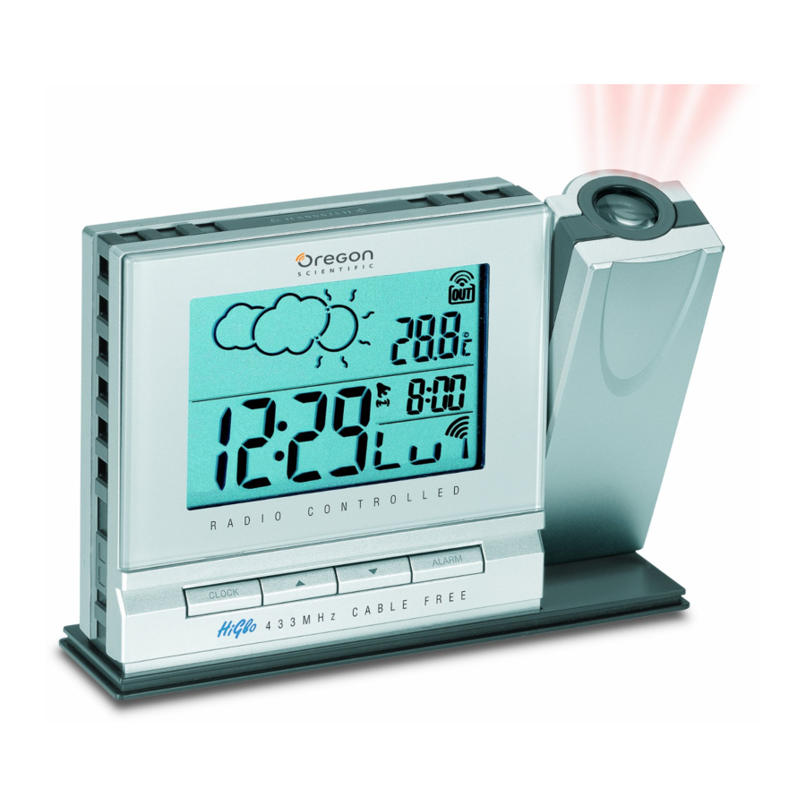 Oregon Scientific BAR208SX Advanced Wireless Weather Station with Humidity,  Radio Controlled Clock and Weather Forecast - Color LCD Screen