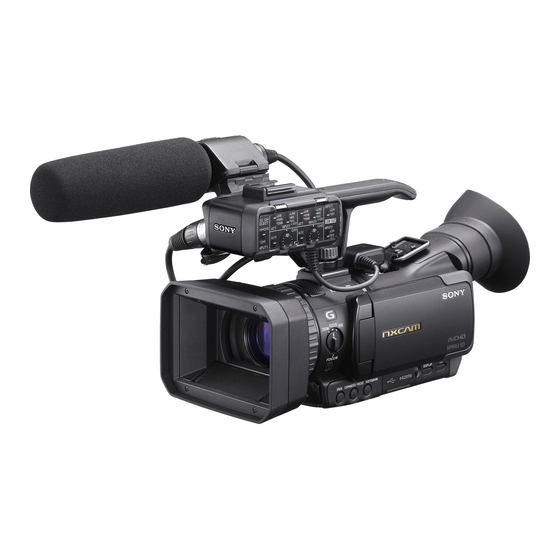 Sony HXR-NX70E Compact Camcorder Manuals