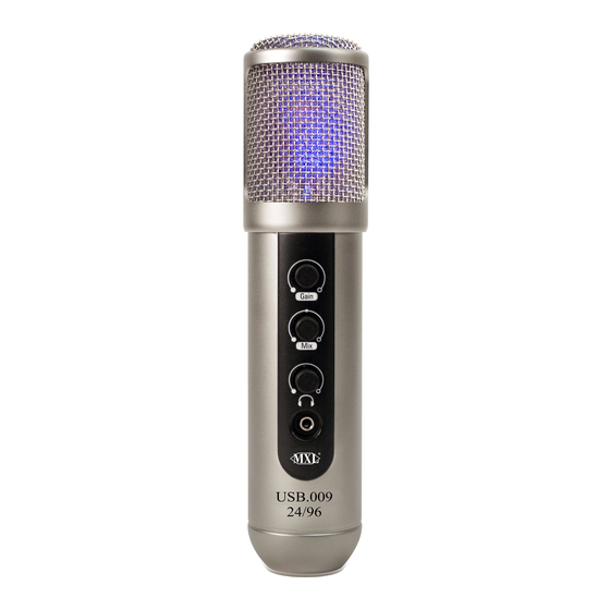 MXL USB.009 Manual