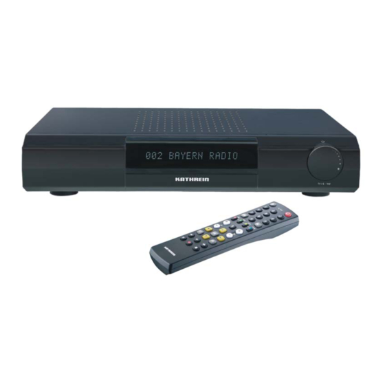 Kathrein UFS 822si Operating Manual