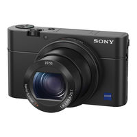 Sony Cyber-shot DSC-RX100M4 How To Use Manual
