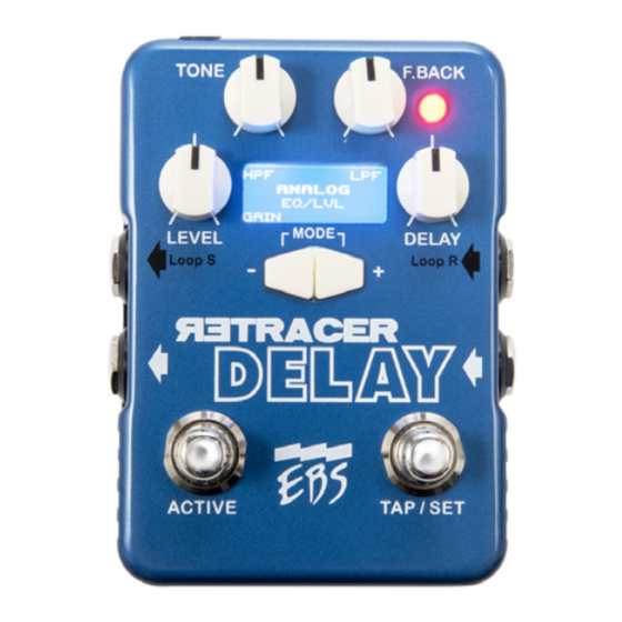 EBS RETRACER DELAY User Manual
