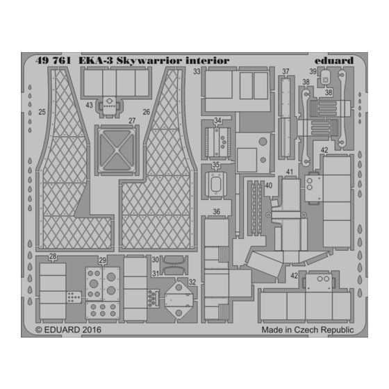 Eduard EKA-3 Skywarrior interior Quick Start Manual