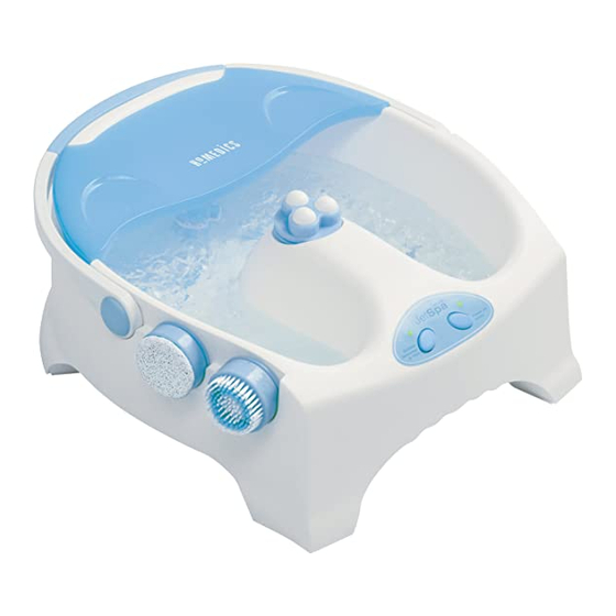 HoMedics JetSpa Plus Instruction Manual And  Warranty Information