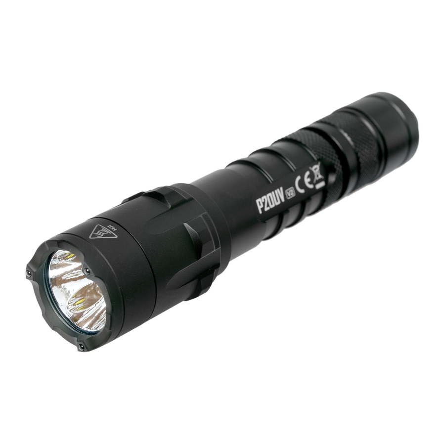 Nitecore P20UV V2 - White And UV Dual Output Tactical Flashlight Manual ...