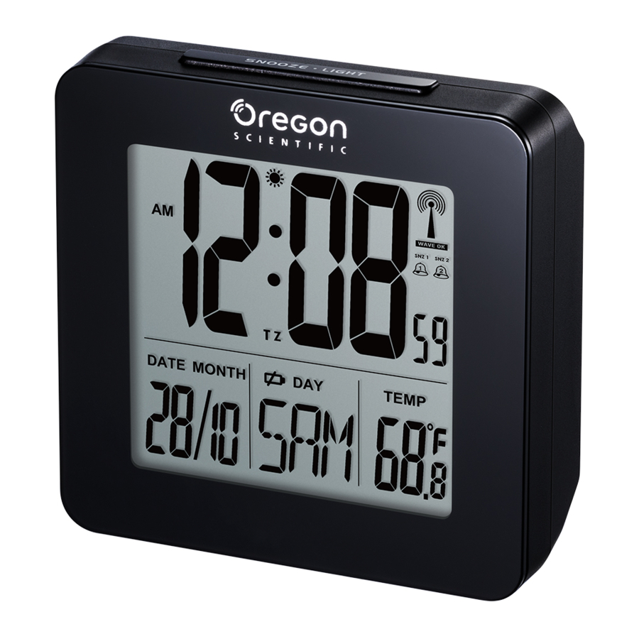 Oregon Scientific RM510 Mini Radio Controlled Alarm Clock Manual