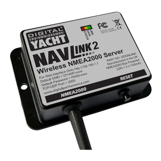 DIGITAL YACHT NAVLINK2 NMEA2000 Installation And Instruction Manual