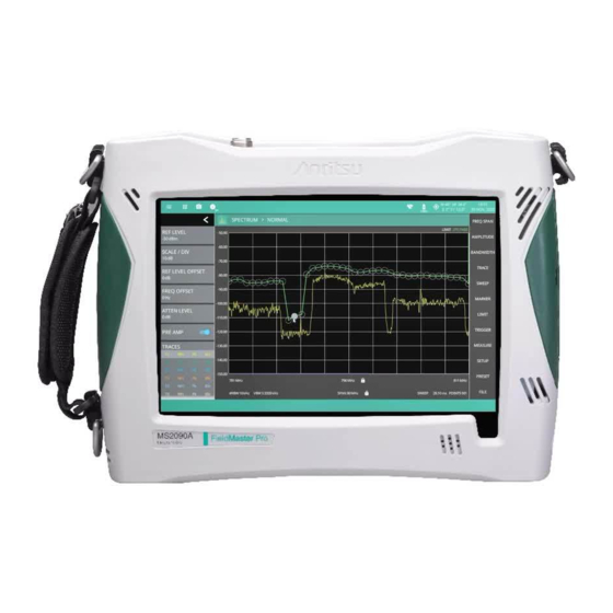 ANRITSU FIELD MASTER PRO MS2090A USER MANUAL Pdf Download | ManualsLib