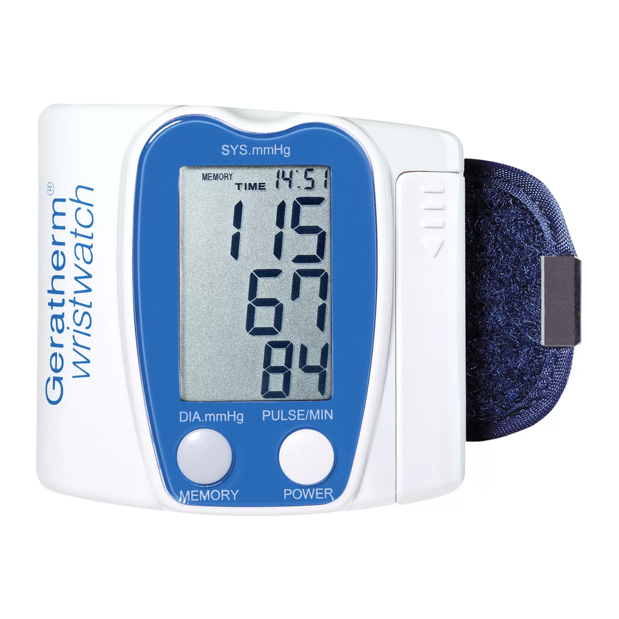 Geratherm blood pressure monitor easy med with WHO indicator buy