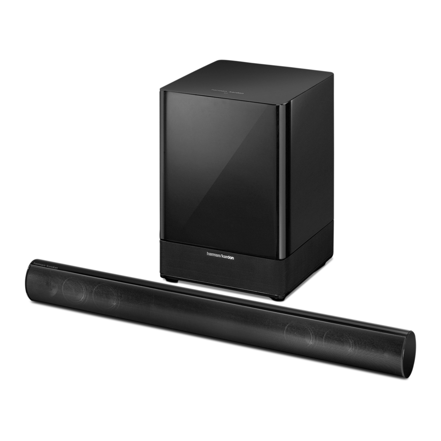 Harman Kardon SB 16 Active Speaker Soundbar Manual ManualsLib