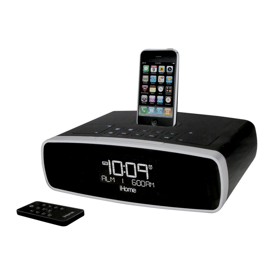 iHome iP90 Home System For iPhone or iPod Manual ManualsLib