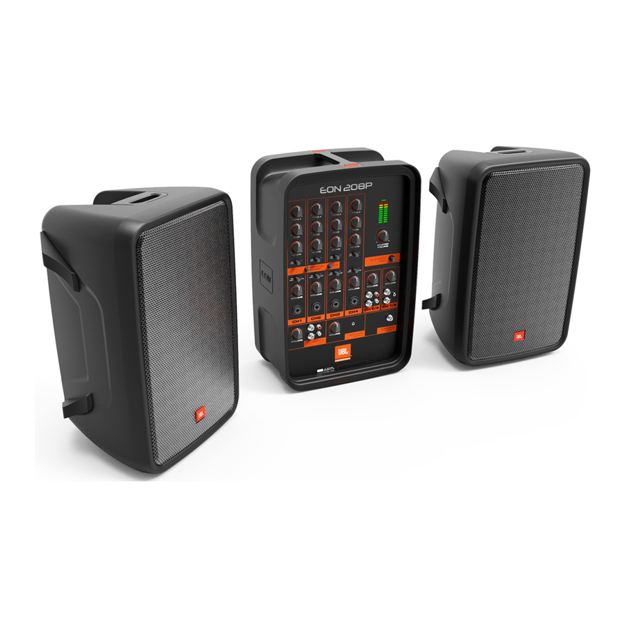 JBL EON208P Portable PA System Manual ManualsLib
