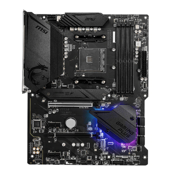 MSI MPG B550 GAMING PLUS User Manual