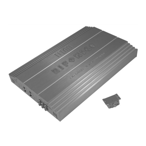 Hifonics TXi 4000 Owner's Manual