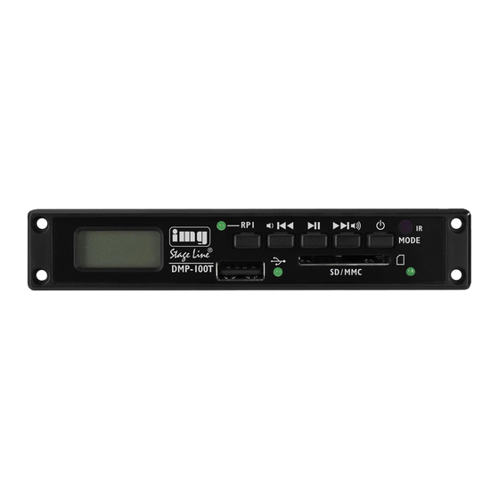 IMG STAGE LINE DMP-100T Operating Instructions