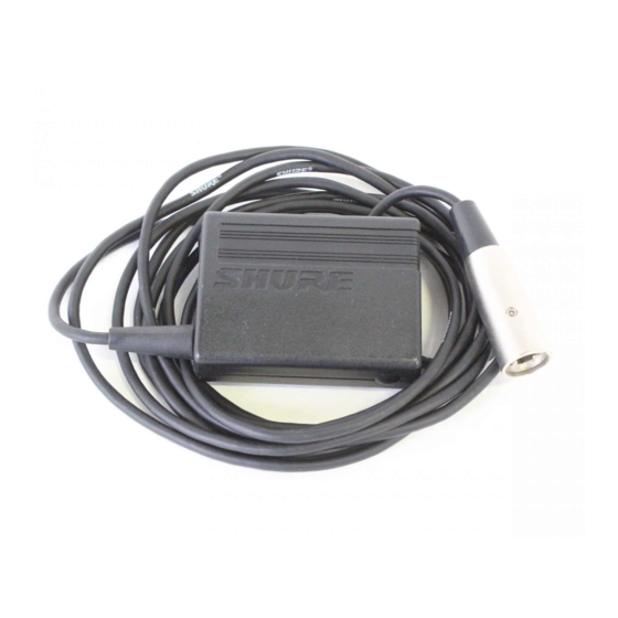 Shure MX1BP User Manual