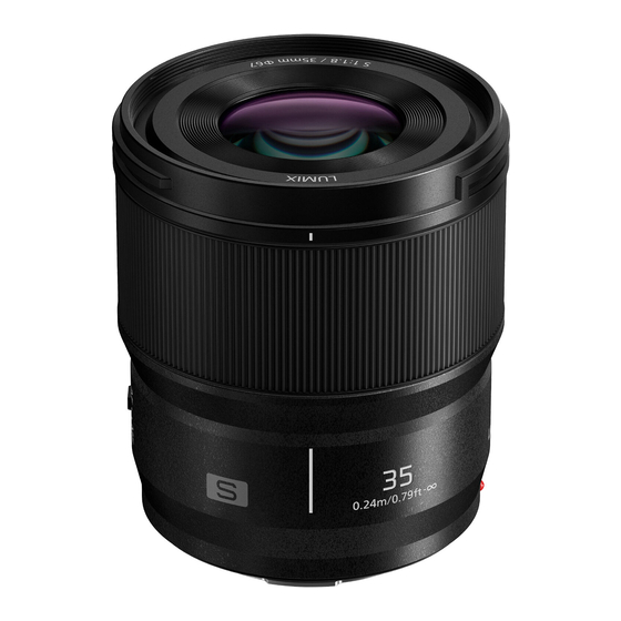 Panasonic S-S35 Camera Lens Manuals